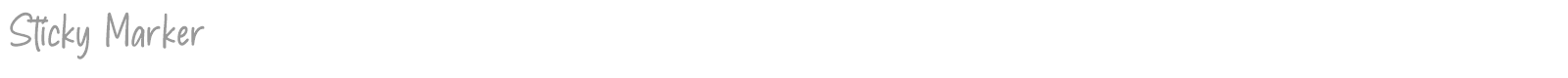 Sticky Marker font preview